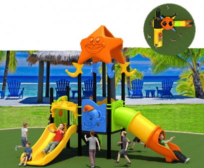 เครื่องเล่นสนาม A ชุดสตาร์ฟิชทูลด์-เครื่องเล่นสนาม กระดานลื่น สไลเดอร์ by Sealplay