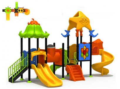 เครื่องเล่นสนาม A ชุดสตาร์ฟิชแอนด์ซีฟลาวเวอร์-เครื่องเล่นสนาม กระดานลื่น สไลเดอร์ by Sealplay