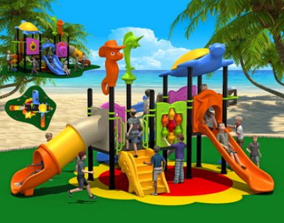 เครื่องเล่นสนาม A ชุดเทอเทิ่ลแอนด์เฟรนด์-เครื่องเล่นสนาม กระดานลื่น สไลเดอร์ by Sealplay