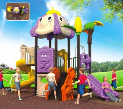 เครื่องเล่นสนาม A ชุดฟลาวเวอร์ทรีเฮ้าส์-เครื่องเล่นสนาม กระดานลื่น สไลเดอร์ by Sealplay