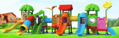 DOUBLE TREE &amp; HOUSE MULTI-SLIDE