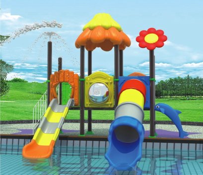 DOUBLE WATER SLIDE HUT