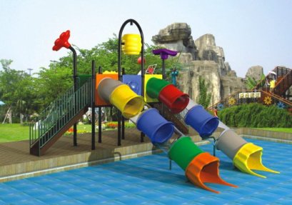 DOUBLE TUBE WATER SLIDE