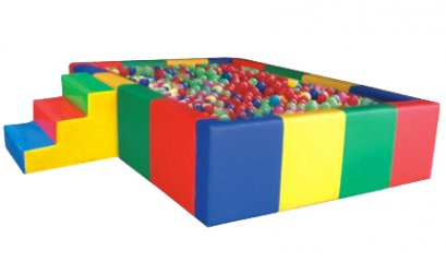 Sealplay ของเล่นเบาะนุ่ม บ่อบอลนุ่ม 4 เหลี่ยม+บันไดนุ่ม