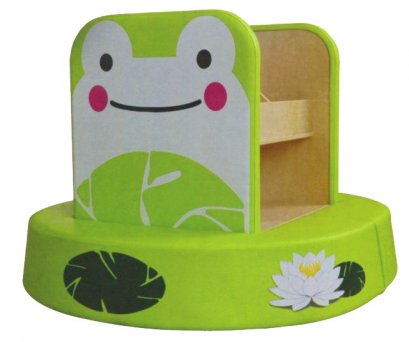 ตู้หนังสือพร้อมเบาะ ชุดกบในบ่อบัว