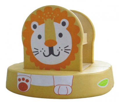 ตู้หนังสือพร้อมเบาะ ชุดสิงโตเจ้าป่า