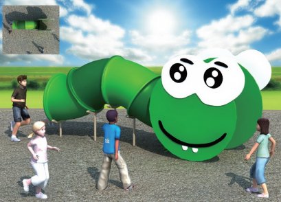 Sealplay เครื่องเล่นสนาม ของเล่นสนาม ท่อลอด WORM TUNNEL