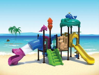 เครื่องเล่นสนาม A OCEAN SLIDE-เครื่องเล่นสนาม กระดานลื่น สไลเดอร์ by Sealplay