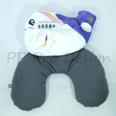 P124 หมอนรองคอ 2 in 1