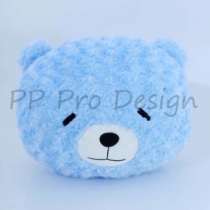 P59 หมอนมือสอดหมีสีฟ้า