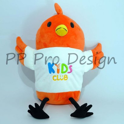 P18 หมอนผ้าห่มรูปนก