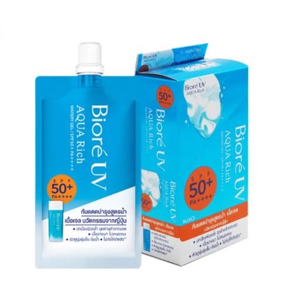 BIORE UV Aqua Rich Watery Gel SPF50+ 7ml 6 sachets