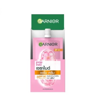 GARNIER Sakura Glow Ceramide Serum Cream SPF30 PA+++ 7ml x 6 sachets