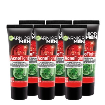 GARNIER Men Acno Fight Anti-Acne Scrub in Foam 15ml x 6