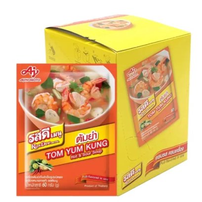 ROSDEE Tom Yum Kung Hot & Sour Soup 60g x 10