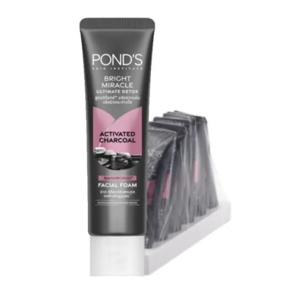 POND&#039;S Bright Miracle Ultimate Detox Activated Charcoal Facial Foam 15g x 6