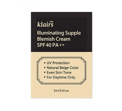 Klairs Illuminating Supple Blemish Cream SPF40PA++ 3ml*3ea