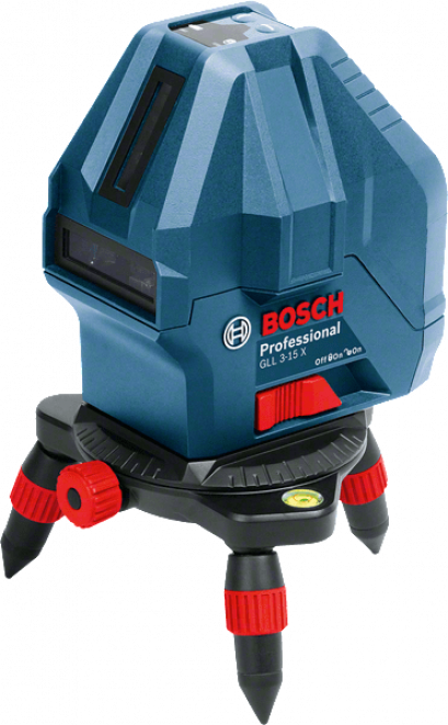 BOSCH GLL 3-15 X เลเซอร์กำหนดแนวเส้น 3 เส้น ความสว่าง2เท่า