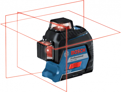BOSCH GLL 3-80 เลเซอร์กำหนดแนว 3 เส้น 360 องศา + ขา BT150