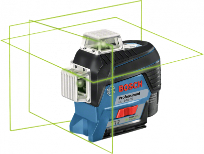 BOSCH GLL 3-80 CG เลเซอร์กำหนดแนวเส้น 3 เส้น 360องศา +บลูทูธ +ขา BM1