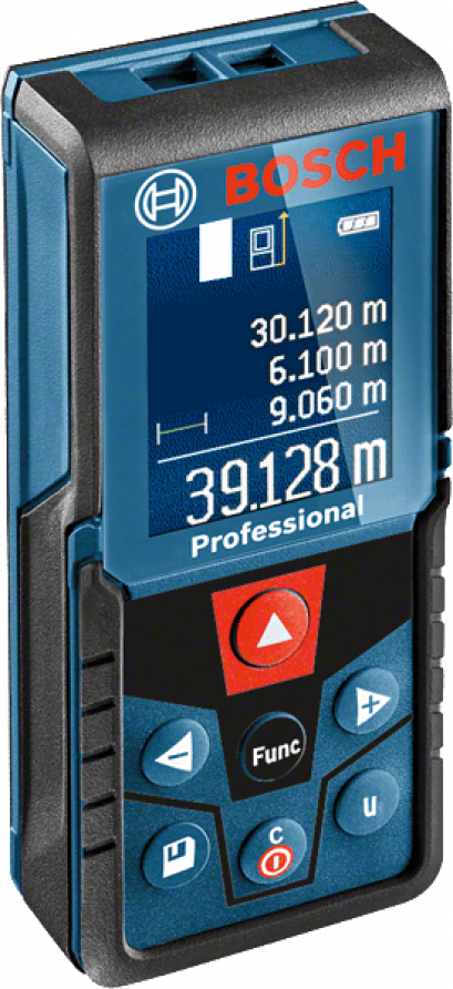 BOSCH GLM 400 เครื่องวัดระยะเลเซอร์ 40 เมตร จอสี (แสงสีแดง)