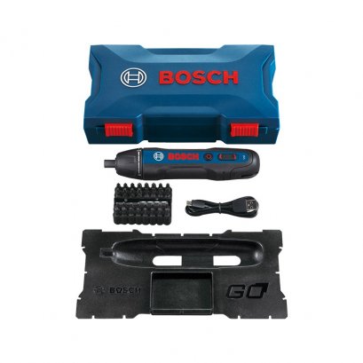 BOSCH GO2 Kit ไขควงไร้สาย ปรับแรงบิดได้ 5 ระดับ พร้อมดอกไขควง