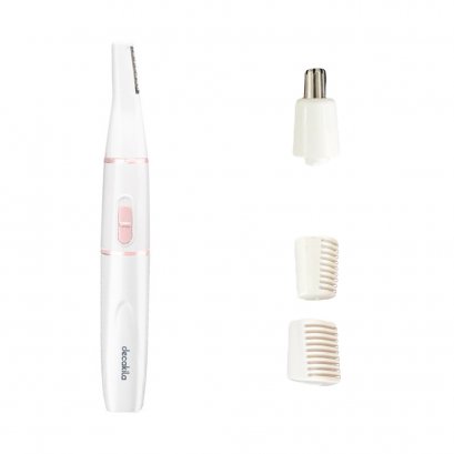 DECAKILA KMHR001W เครื่องตกแต่งขนคิ้วขนจมูก 2 ระดับ