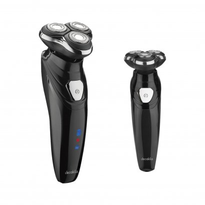 DECAKILA KMHR015W เครื่องโกนหนวดไร้สาย 2 หัวแบบโรตารี่