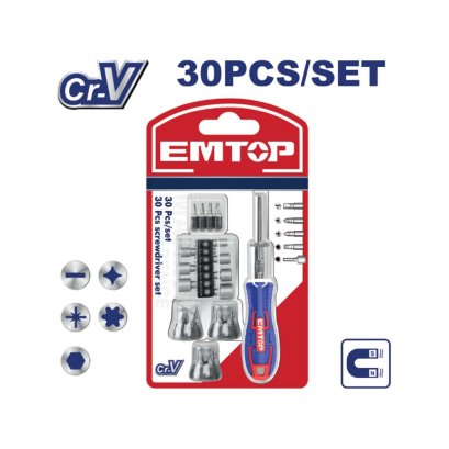 EMTOP ไขควงบล็อก 30 ชิ้น EBST03006