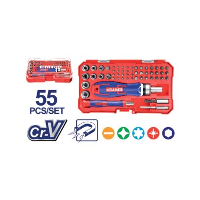 EMTOP ชุดดอกไขควง 55 ชิ้น รุ่น EBST05502