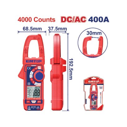 EMTOP แคลมป์มิเตอร์ AC/DC TRUE RMS  รุ่น EDMR762002
