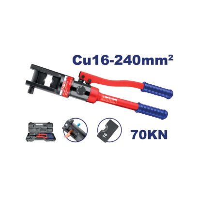 EMTOP คีมย้ำหางปลาไฮดรอลิค (70kN) รุ่น EHCT01240