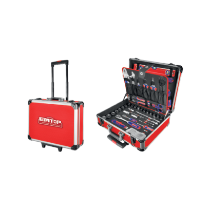 EMTOP ชุดเครื่องมือช่าง 147 ชิ้น พร้อมกระเป๋าลากอลูมิเนียม รุ่น EHTS01471