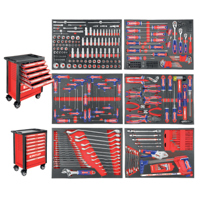 EMTOP ตู้เครื่องมือช่าง 7 ชั้น พร้อมอุปกรณ์ช่าง 356 ชิ้น รุ่น EHTS03561