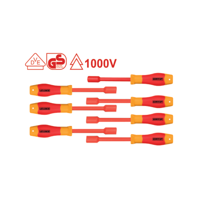 EMTOP ไขควงหัวบล็อกหุ้มฉนวน 7ชิ้น/ชุด รุ่น EKISD0701