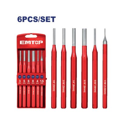 EMTOP ชุดเหล็กตอกสลัก 6 ชิ้น รุ่น EMCC8306