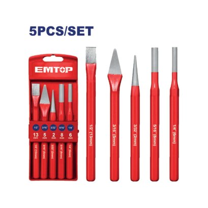 EMTOP ชุดเหล็กสกัดตอกสลัก 5 ชิ้น รุ่น EMCC8395