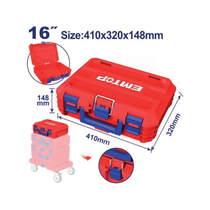 EMTOP กล่องเครื่องมือ Stack 16 นิ้ว รุ่น EPBXS101