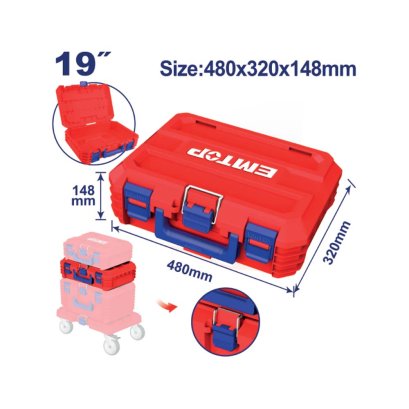EMTOP กล่องเครื่องมือ Stack 19 นิ้ว รุ่น EPBXS102