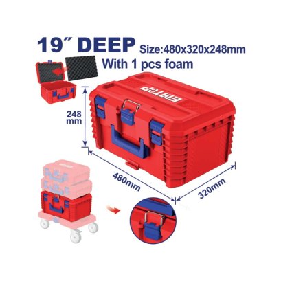 EMTOP กล่องเครื่องมือ Stack (DEEP) 19 นิ้ว รุ่น EPBXS103