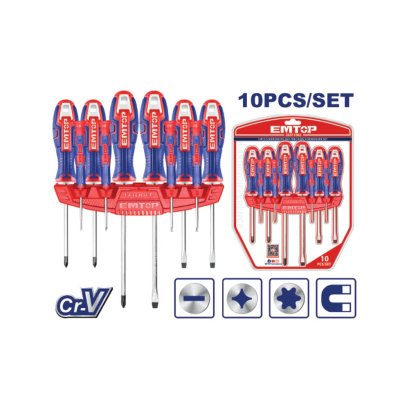 EMTOP ชุดไขควง 10 ชิ้น/ชุด รุ่น ESST1002