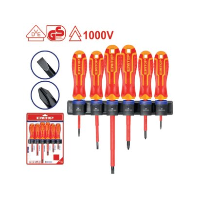 EMTOP ชุดไขควงหุ้มฉนวน 6 ชิ้น รุ่น ESSTJS061