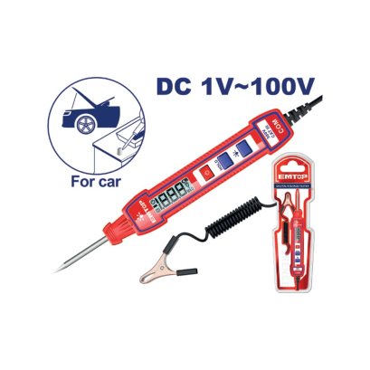 EMTOP ปากกาทดสอบวงจรไฟฟ้ารถยนต์ DC 1-100V รุ่น ETPL41001