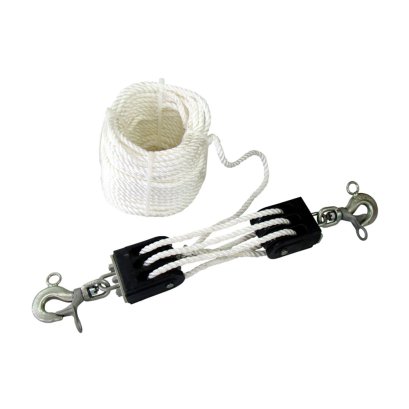 RITZ Complete triple block mounted with 45 m rope RC400-0915