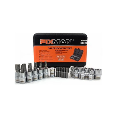 FIXMAN ชุดลูกบล็อก 3/8 นิ้ว E&amp;T 34 ชิ้น รุ่น B5034M