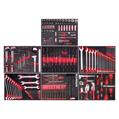 FIXMAN ชุดถาดเครื่องมืออเนกประสงค์ 195 ชิ้น รุ่น F1 ET01