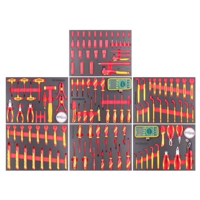 FIXMAN ชุดถาดเครื่องมือช่างหุ้มฉนวน 130 ชิ้น รุ่น T3 EN