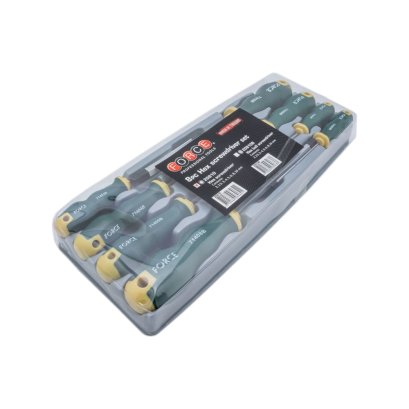 FORCE ชุดไขควงหกเหลี่ยม 8 ชิ้น 2-10 มม. รุ่น 20810