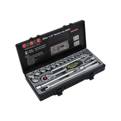FORCE ชุดลูกบล็อก ขนาด 1/2 นิ้ว 6 เหลี่ยม 24 ชิ้น รุ่น 4243S