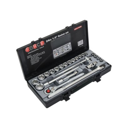 FORCE ชุดลูกบล็อก ขนาด 1/2 นิ้ว 6 เหลี่ยม 24 ชิ้น รุ่น 4245B